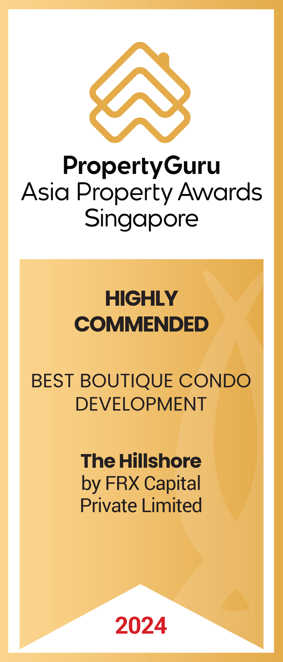 PropertyGuru Asia Property Awards Singapore - Best Boutique Condo Development