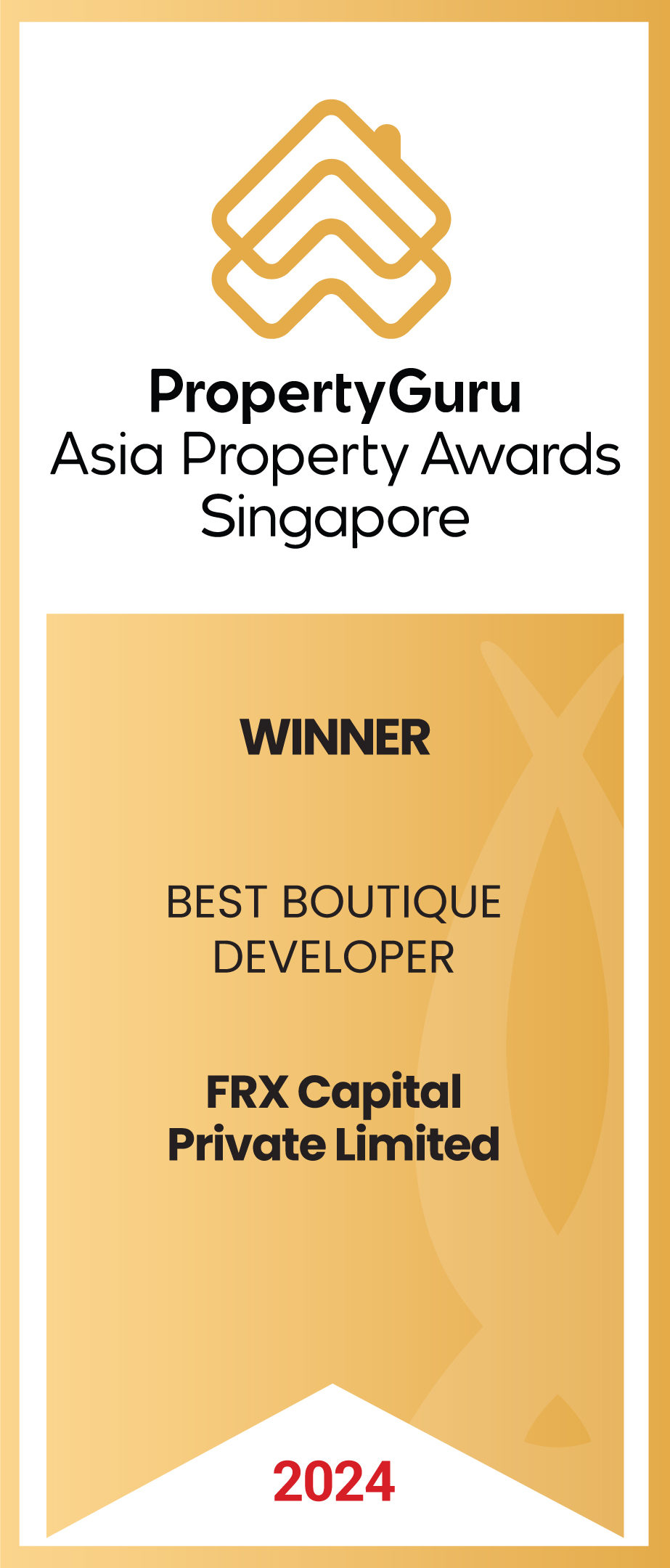 PropertyGuru Asia Property Awards Singapore - Best Boutique Developer